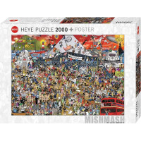 HEYE Puzzle História britskej hudby 2000 dielikov