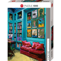 HEYE Puzzle Izba s červenou pohovkou 1000 dielikov