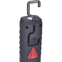 Solight multifunkčná nabíjacia LED lampa, 3W COB, 250 + 40lm, Li-Ion, USB, čiernooranžová