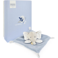 Doudou Plyšový muchláčik modrošedý Slon 19 cm