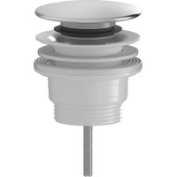 Bruckner Umývadlová výpusť 5/4“, click-clack, veľká zátka, 4-45mm, ABS/nerez 151.308.1