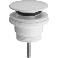Bruckner Umývadlová výpusť 5/4“, click-clack, veľká zátka, 4-45mm, ABS/biela 151.308.0