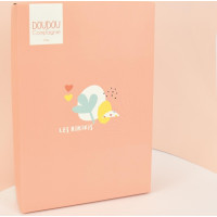 Doudou Plyšový muchláčik oranžový Ovečka 19 cm