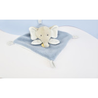 Doudou Plyšový muchláčik modrošedý Slon 19 cm