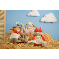 Doudou Darčeková sada ružová Zajačik Ciboulette s dečkou 28 cm