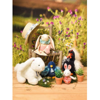 Doudou Darčeková sada ružová Zajačik Ciboulette s dečkou 28 cm