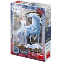 Dino Puzzle Frozen II s ľadovým koňom 100 dielikov