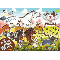 Magellan Puzzle Ovsená partia závod o mrkvičku 200 dielikov