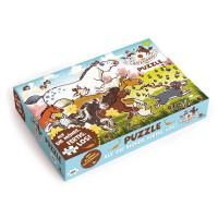 Magellan Puzzle Ovsená partia závod o mrkvičku 200 dielikov