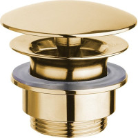 Silfra Umývadlová výpusť 5/4“, neuzatvárateľná, veľká zátka, 5-55mm, zlato UD52552