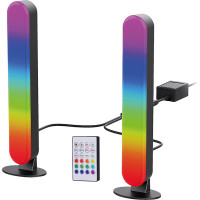 Solight LED RGB osvetlenie Gaming, diaľkový ovládač, zvukový senzor, USB