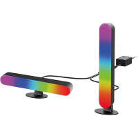 Solight LED RGB osvetlenie Gaming, diaľkový ovládač, zvukový senzor, USB