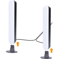 Solight LED RGB osvetlenie Gaming, diaľkový ovládač, zvukový senzor, USB