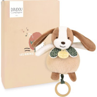 Doudou Plyšový pes hrajúci melódiu 20 cm