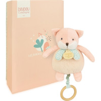 Doudou Plyšová líška hrajúca melódiu 20 cm