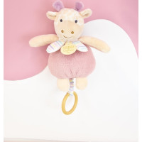 Doudou Plyšová žirafa hrajúca melódiu 20 cm