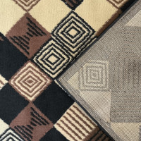 Kusový koberec ALPHA Squares - hnedý