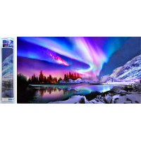 NORIMPEX Diamantové maľovanie Farebná noc 80x40cm