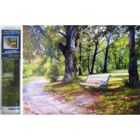 NORIMPEX Diamantové maľovanie Preslnená lavička 30x40cm