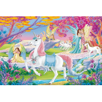 SCHMIDT Puzzle Bayala: Kúzelní elfovia 200 dielikov + figúrka Schleich