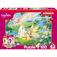 SCHMIDT Puzzle Bayala: Magickí jednorožci 100 dielikov + figúrka Schleich
