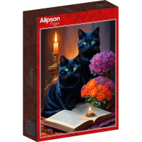 ALIPSON Puzzle Čierne mačky 500 dielikov