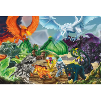 SCHMIDT Puzzle Eldrador: Bitka o super kryštál 100 dielikov + figúrka Schleich