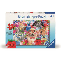 RAVENSBURGER Puzzle Zajačikovia a lesné ovocie 35 dielikov