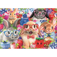 RAVENSBURGER Puzzle Zajačikovia a lesné ovocie 35 dielikov