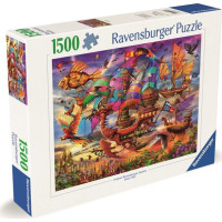 RAVENSBURGER Puzzle Mystická lietajúca loď 1500 dielikov