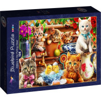 BLUEBIRD Puzzle Mačiatka v kôlni 104 dielikov