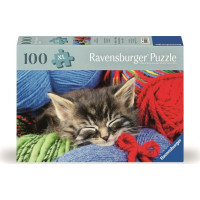 RAVENSBURGER Puzzle Mačka v klbku XXL 100 dielikov