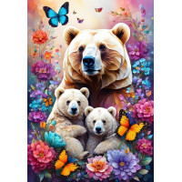 ALIPSON Puzzle Materská láska: Medvede 1000 dielikov
