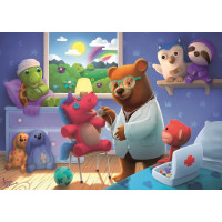 RAVENSBURGER Puzzle Plyšová pohotovostná služba 35 dielikov