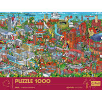 TREFL Puzzle Premium Plus Share the Moments: Trojmesto 1000 dielikov