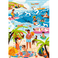 TREFL Puzzle Premium Plus Art of Colour: V horúcom lete 1000 dielikov