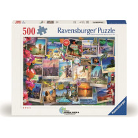 RAVENSBURGER Puzzle Cestovateľské poklady 500 dielikov