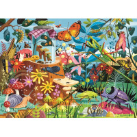RAVENSBURGER Puzzle Záhradné dobrodružstvo s chrobáčikmi 60 dielikov