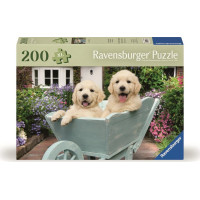 RAVENSBURGER Puzzle Zlatí retrieveri 200 dielikov