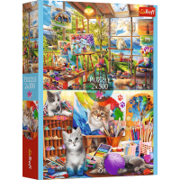 TREFL Puzzle Umenie maľovanie 2x500 dielikov