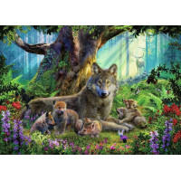 RAVENSBURGER Puzzle Vlci v lese 1000 dielikov