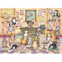 RAVENSBURGER Puzzle Hrátky rozvádzaných mačiek 500 dielikov