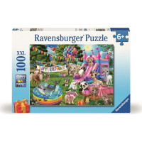 RAVENSBURGER Puzzle Zvieracia narodeninová párty XXL 100 dielikov