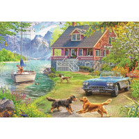 RAVENSBURGER Puzzle Leto pri jazere 200 dielikov