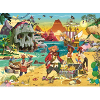 RAVENSBURGER Puzzle Dobrodružstvo pirátov XXL 100 dielikov