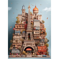 ANATOLIAN Puzzle Eiffelova veža 1000 dielikov