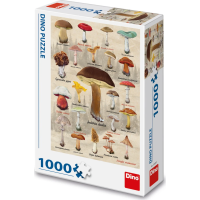 DINO Puzzle Huby koláž 1000 dielikov