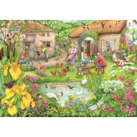 RAVENSBURGER Puzzle Farmárska kaviareň v údolí 1000 dielikov