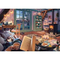 RAVENSBURGER Puzzle Moje útočisko č.6: Útulná izba 1000 dielikov