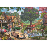 RAVENSBURGER Puzzle Nostalgická scéna 1000 dielikov